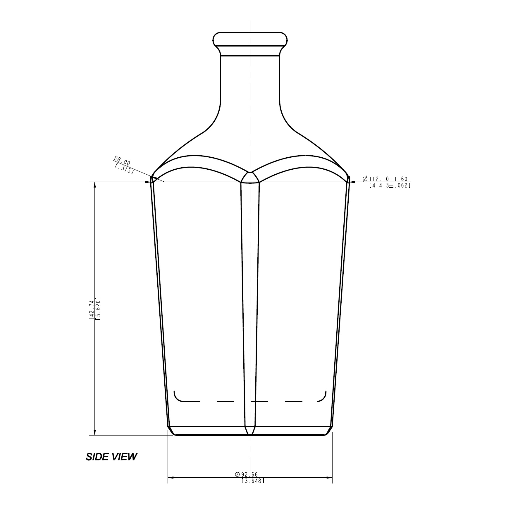 ENVASE DE VIDRIO IMPERIAL LS 4201 FLINT CORCHO