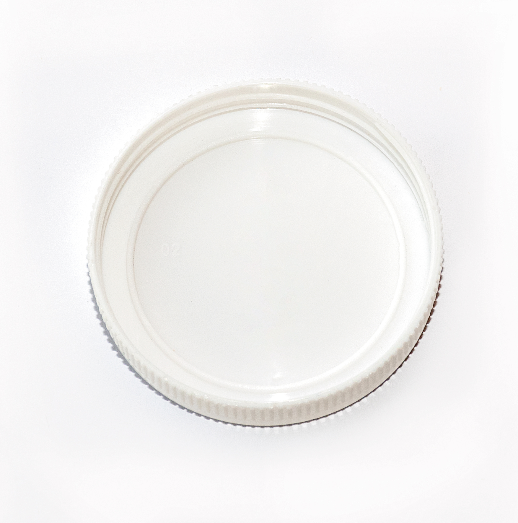 TAPA PLÁSTICA 63 mm ROSCA BLANCA